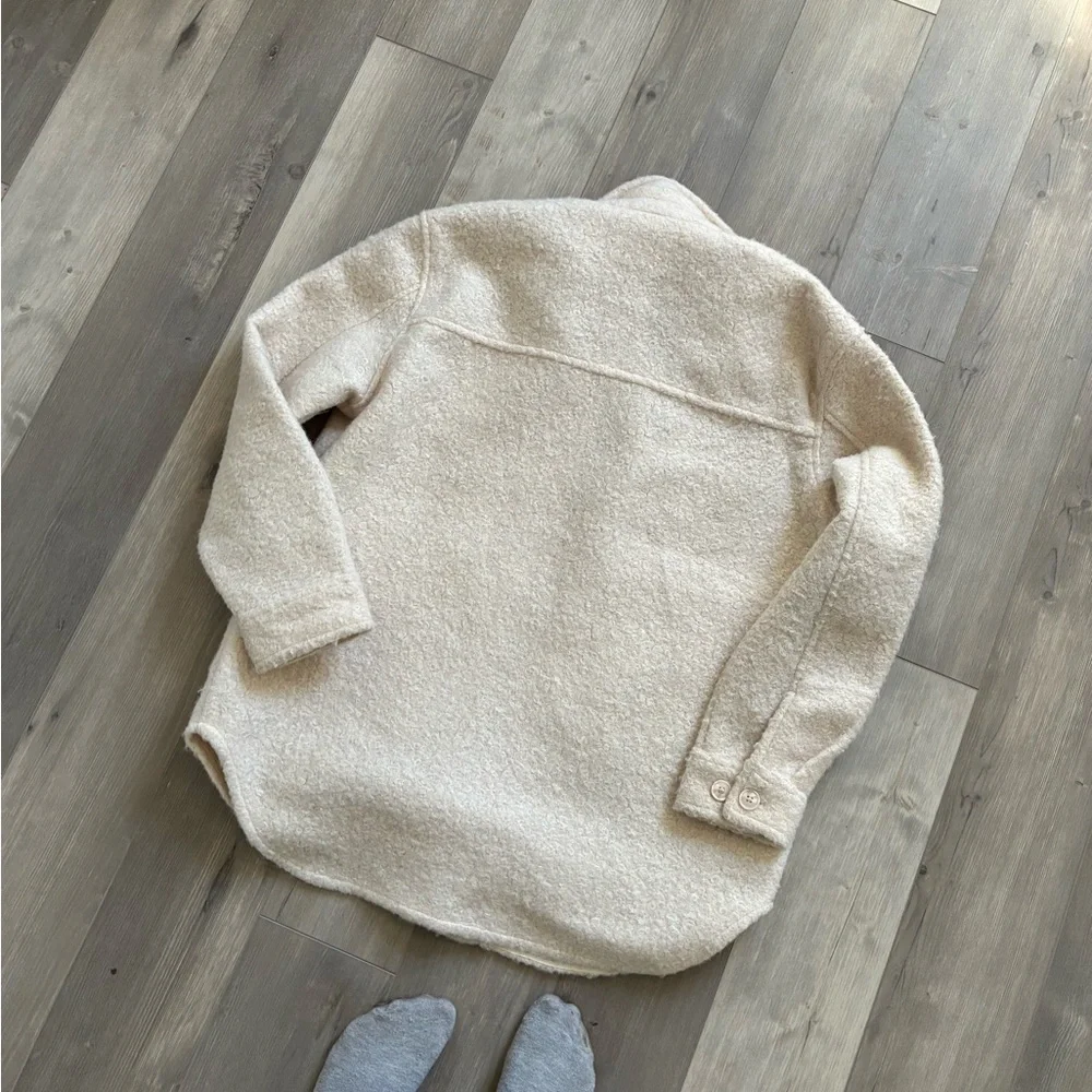 Cream Teddy Jacket - Picture 3 of 4